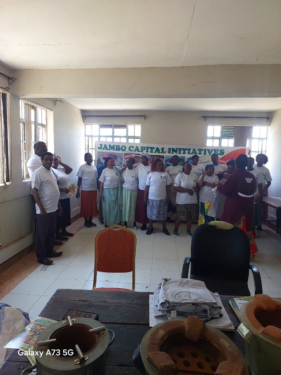 Group discussion during training